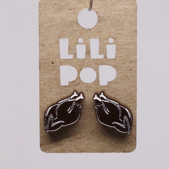 Boucles d'oreilles Lili POP- Dinde